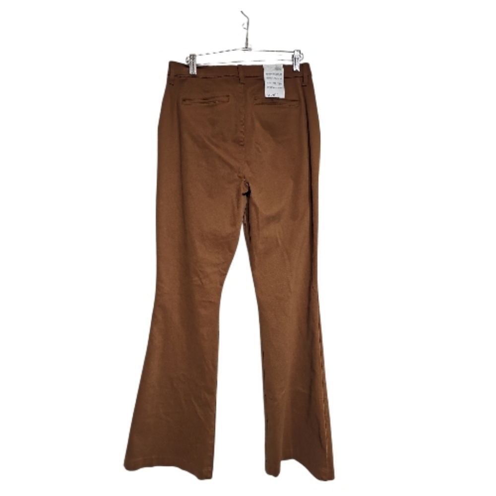 Level 99 Anthropologie Tan Flare Trouser Pants Size 29 - Picture 2 of 4